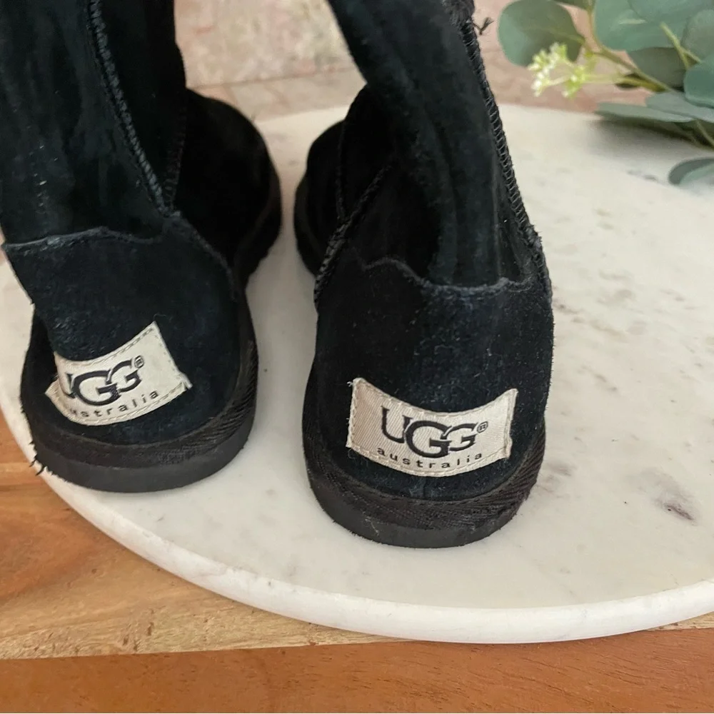 UGG Lo Pro Suede Button Foldover Boot
